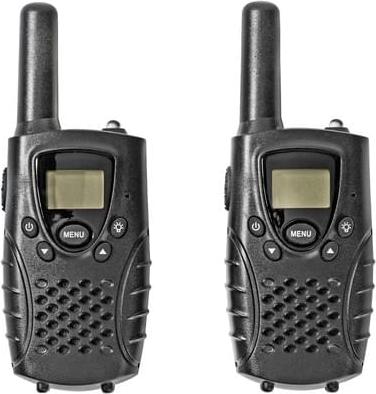 NEDIS Walki-Talki RW:8km 8Kanäle VOX LED 2.5h Sprechzeit 2Stk. sw WLTK0800BK