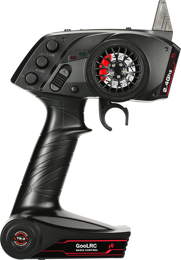 Lixada Urspruengliche GoolRC TG3 2,4 GHz 3CH Digital Radio-Fernbedienung Sender mit Empfaenger fuer RC Auto-Boot