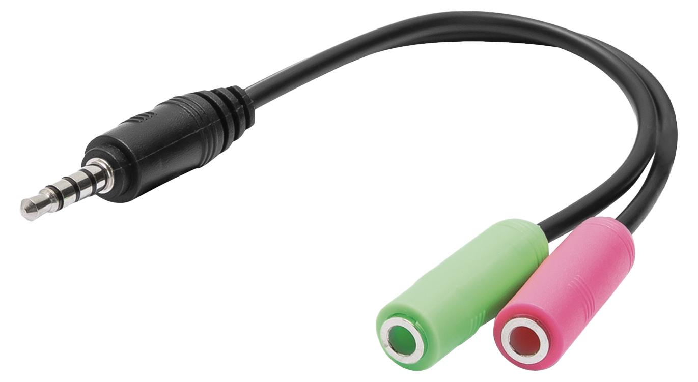 VIVanco™3,5-mm-Kopfhörer-/Kopfhöreradapter VVAJACKM352F