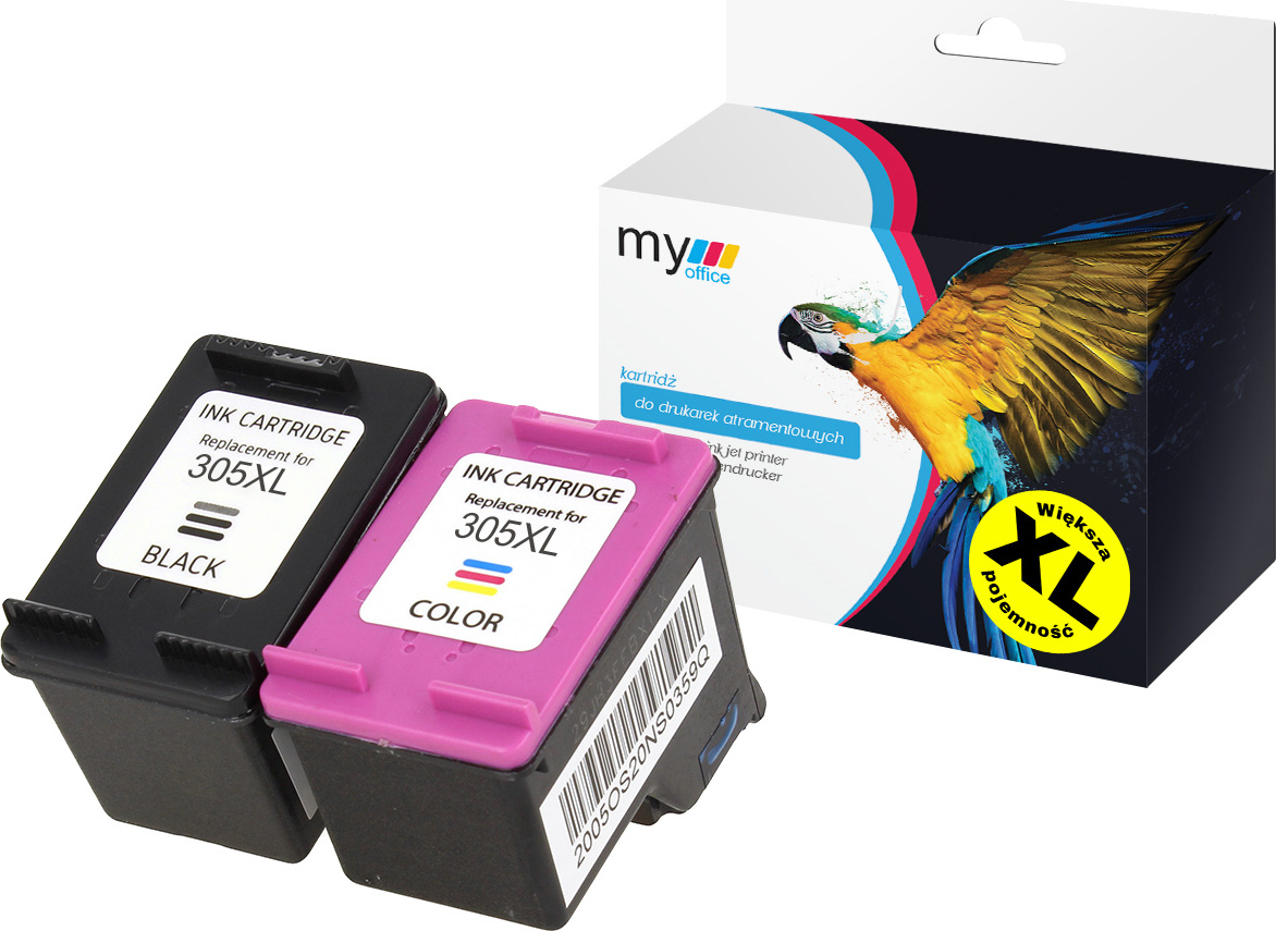 Office Support Tinten "305XL" My Office 1x BK + 1x CMY für HP 2720 4120 2723 7FS79B