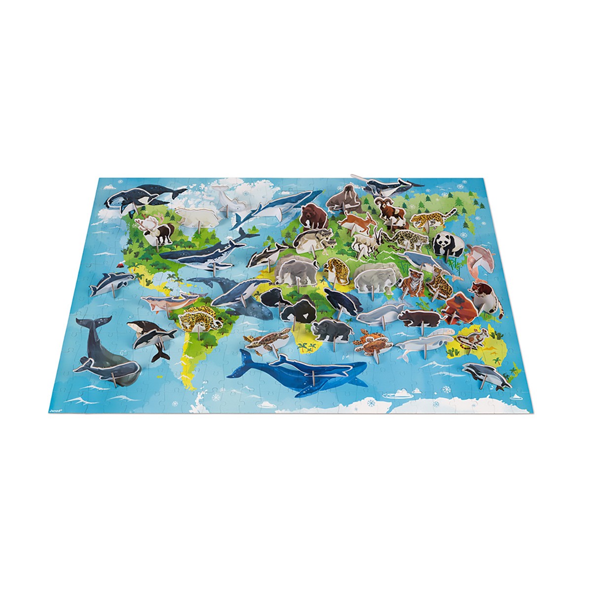Janod WWF Lernpuzzle bedrohte Tierarten 11.8633