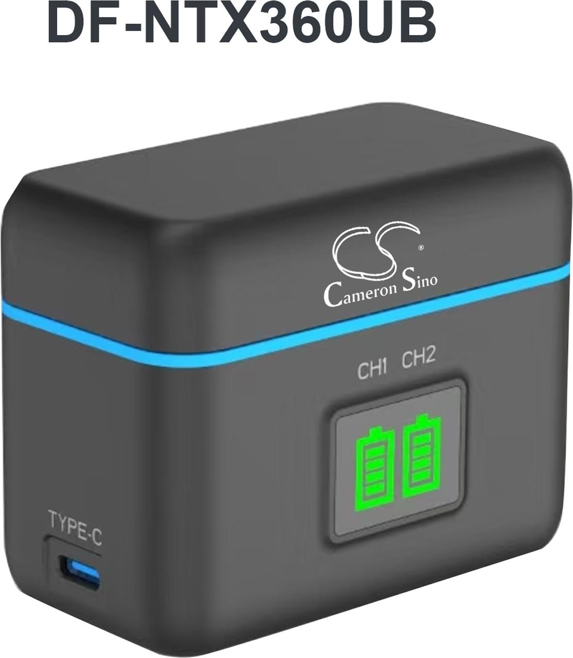 Techtek DF-NTX360UB Ladegerät Kompatibel mit [Insta360] One X5 Ersetzt CINSBAHA