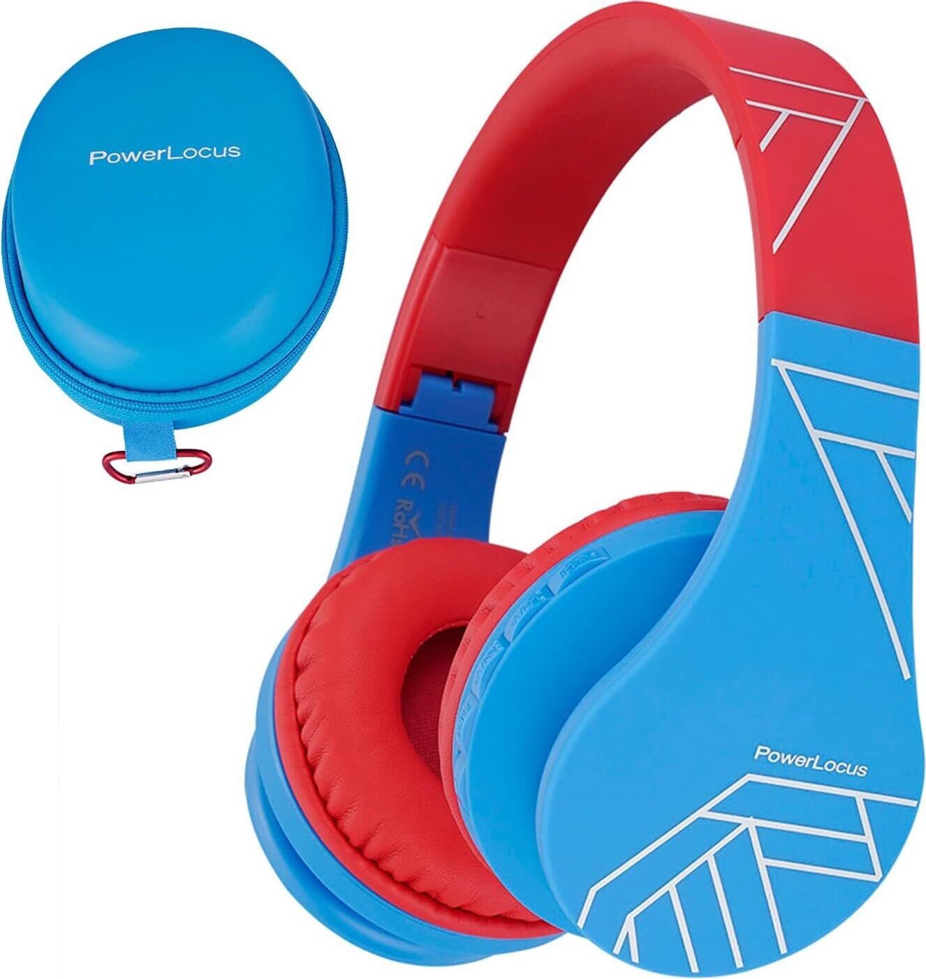 Detské slúchadlá cez uši s obmedzením hlasitosti 85 dB, skladacie, Bluetooth 5.3, Micro SD, bezdrôtové a káblové, zabudovaný mikrofón pre mobilný telefón/tablet