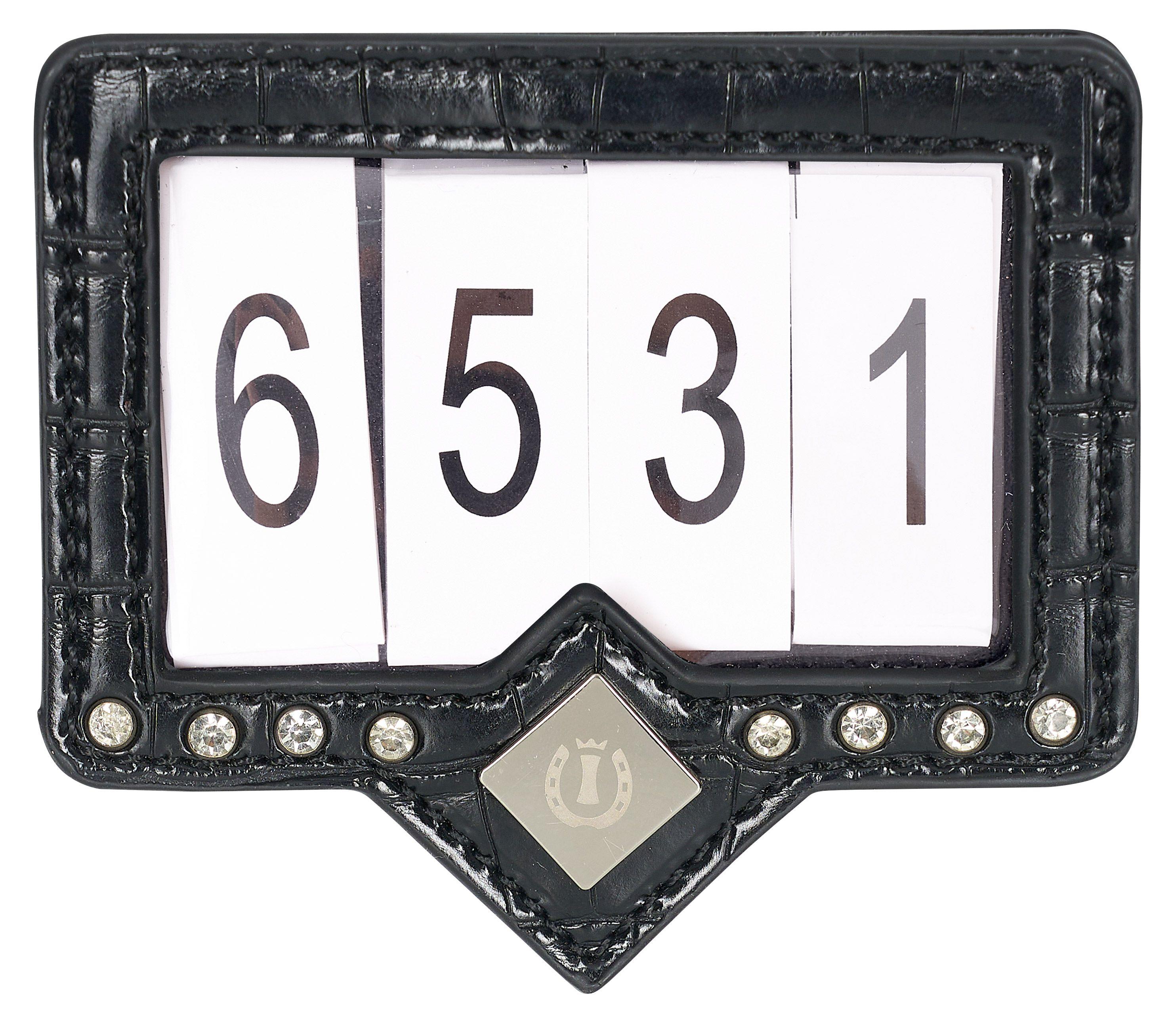 Imperial Riding Turniernummern IRHShow and Glow Black-Black Croco NEW-61516