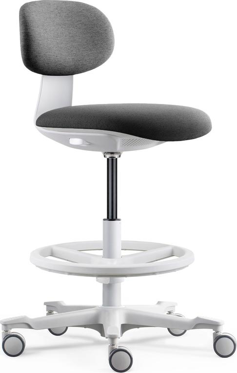 hjh OFFICE Arbeitsstuhl WORK MF2 W Arbeitsstuhl ohne Armlehnen Stoff 800305