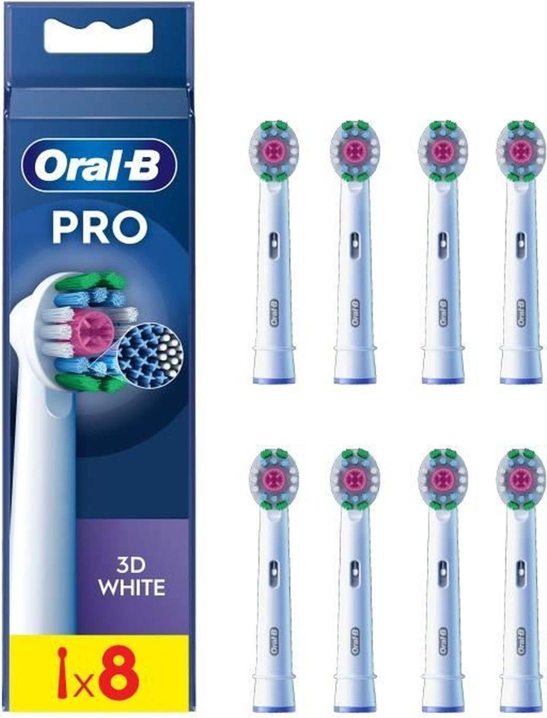 Oral-B 3D White , 8 kusov, Biela, Oral-B, Box