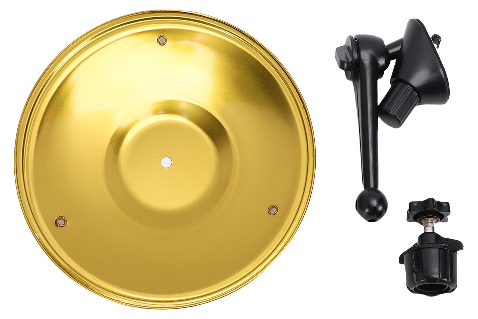 Gistuch Auto-Entlüftungsbecken, Trommel, Armaturenbrett, Absturz für Musikliebhaber, lustiges Autofahren, Musik-Gadget, Gold