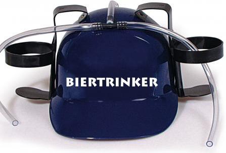 HSK Trinkhelm Spaßhelm mit Print - Biertrinker - 51624 Color - blau