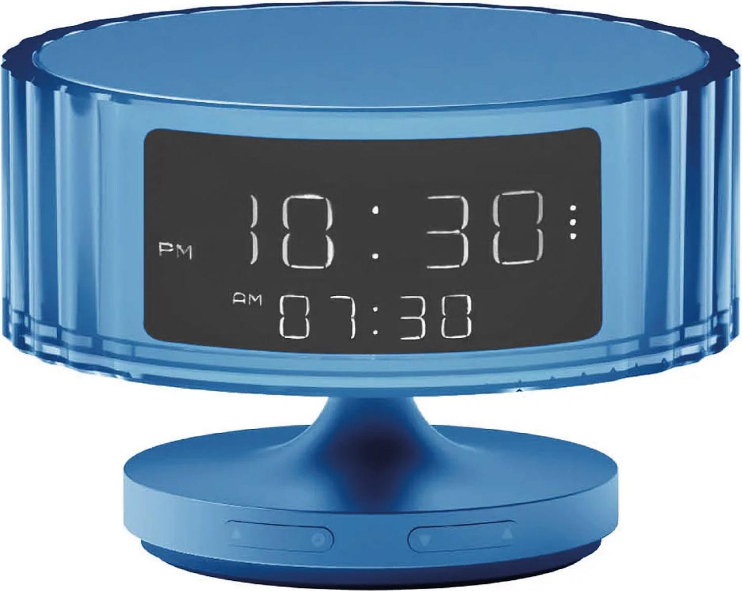 Stylistic Digitalwecker Hari Waves Blau