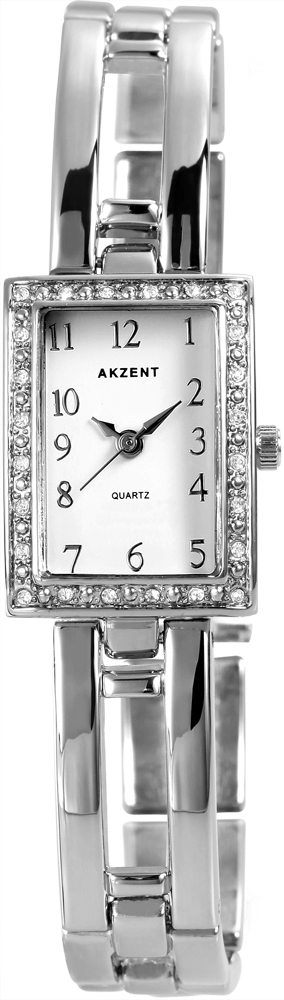 Akzent Damenuhr mit Metallarmband SS7822000003