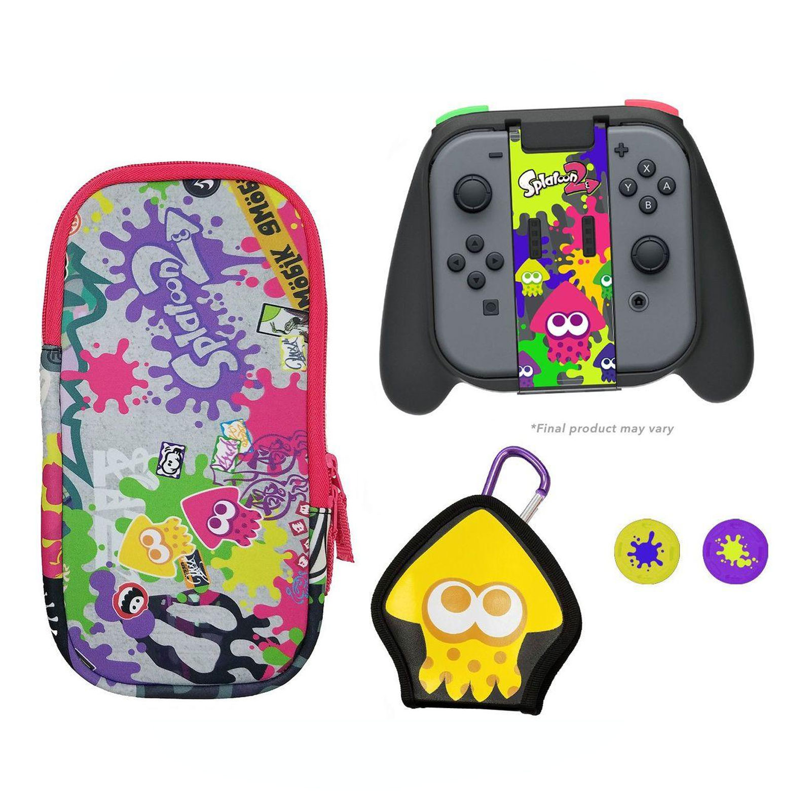 Hori NSW-049U, Nintendo Switch, Klip na herný ovládač, Čierna, Priehľadná, Nintendo, 1 kusov, Box