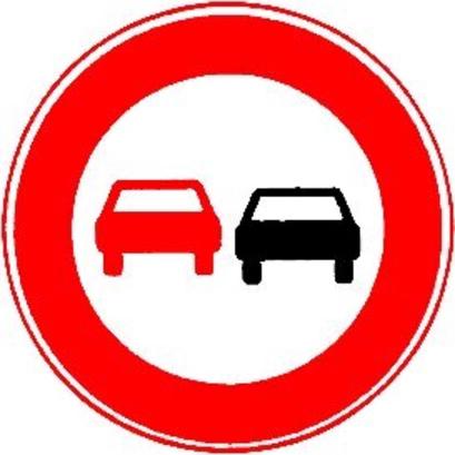 Sonstige Verkehrszeichen 276 Ronde 600 mm, Überholverbot, RAL-Gütezeichen Folie RA1 276-600-I-2