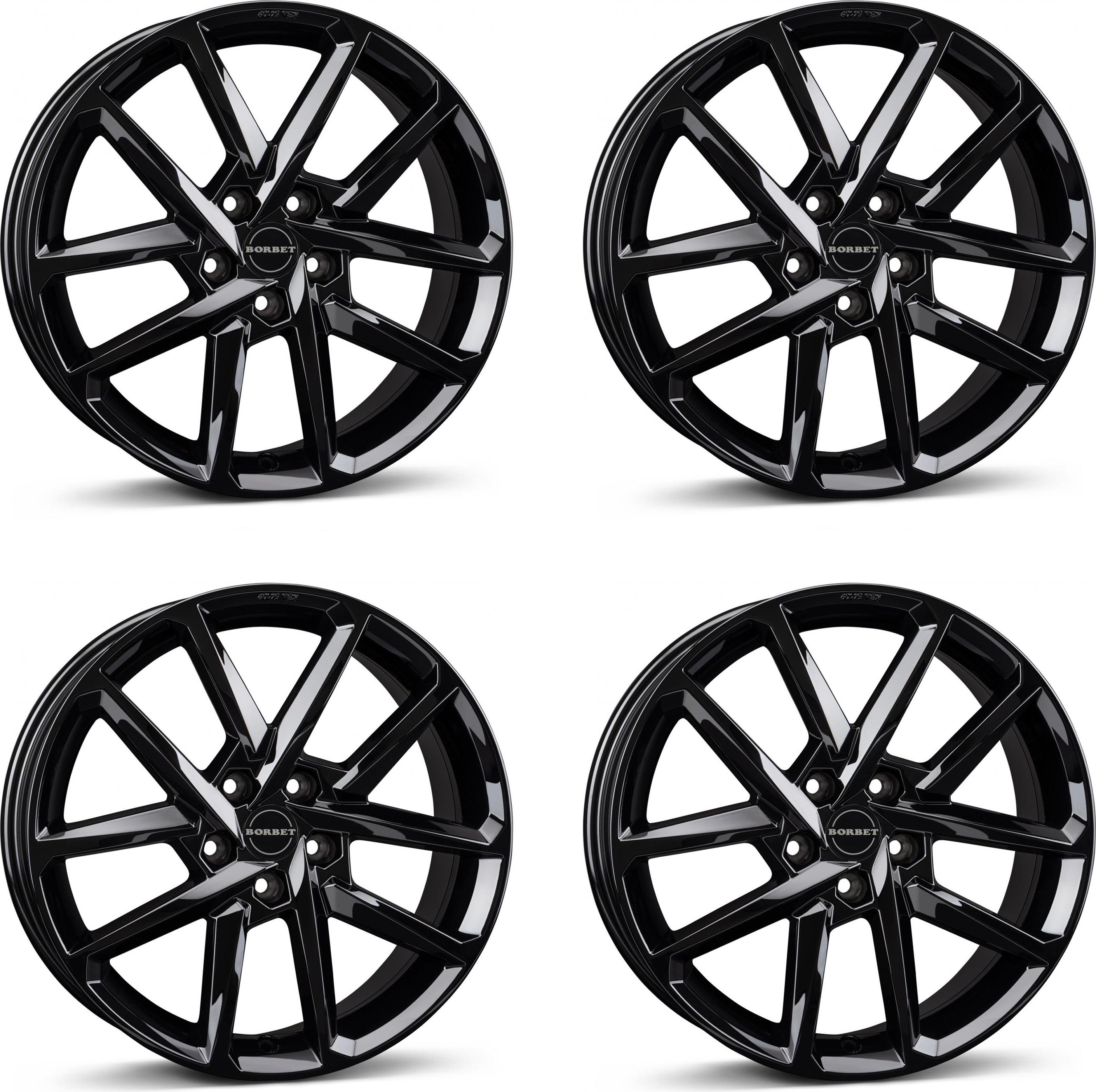 4 Borbet Felgen N 8.0x18 ET40 5x114.3 SW für Infiniti Q50 5x114.3 SW für Infiniti Q50 Aluräder 4-N 80840114,3572,5BG