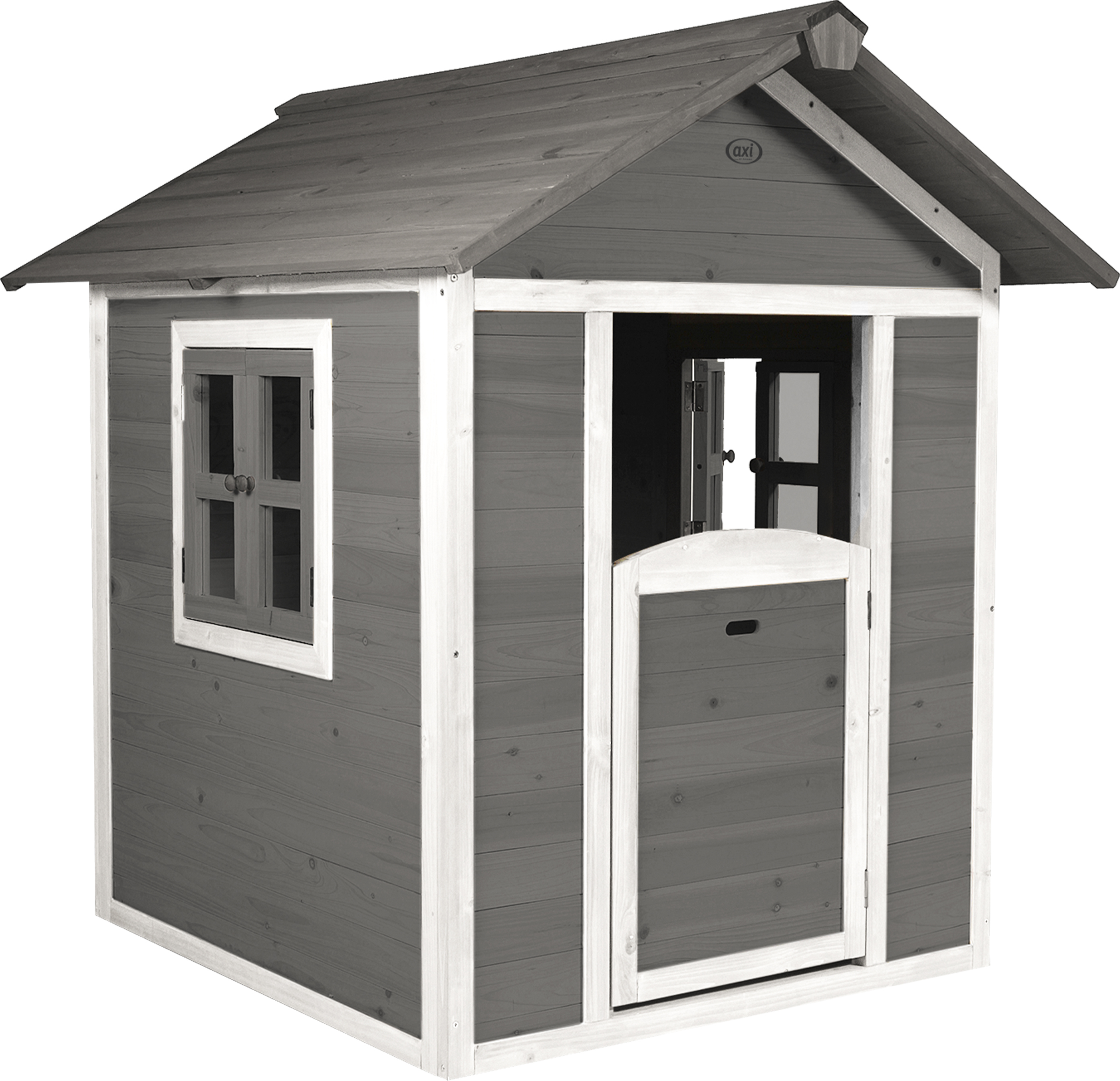 AXI Spielhaus Beach Lodge in Grau | Kleines Spielhaus aus Holz für Kinder | 135 x 111 x 133 cm A025.200.06