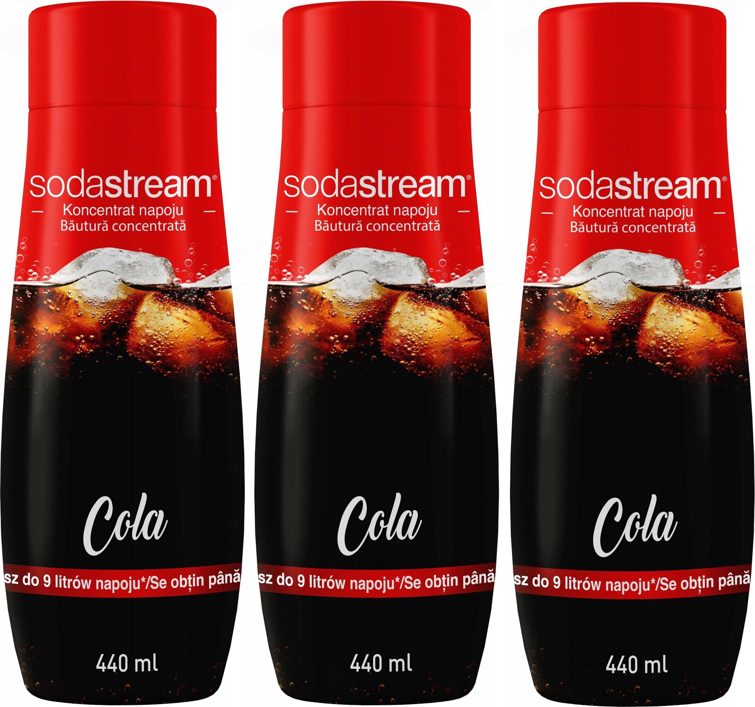 sada 3 koncentrátov SodaStream 3x kola