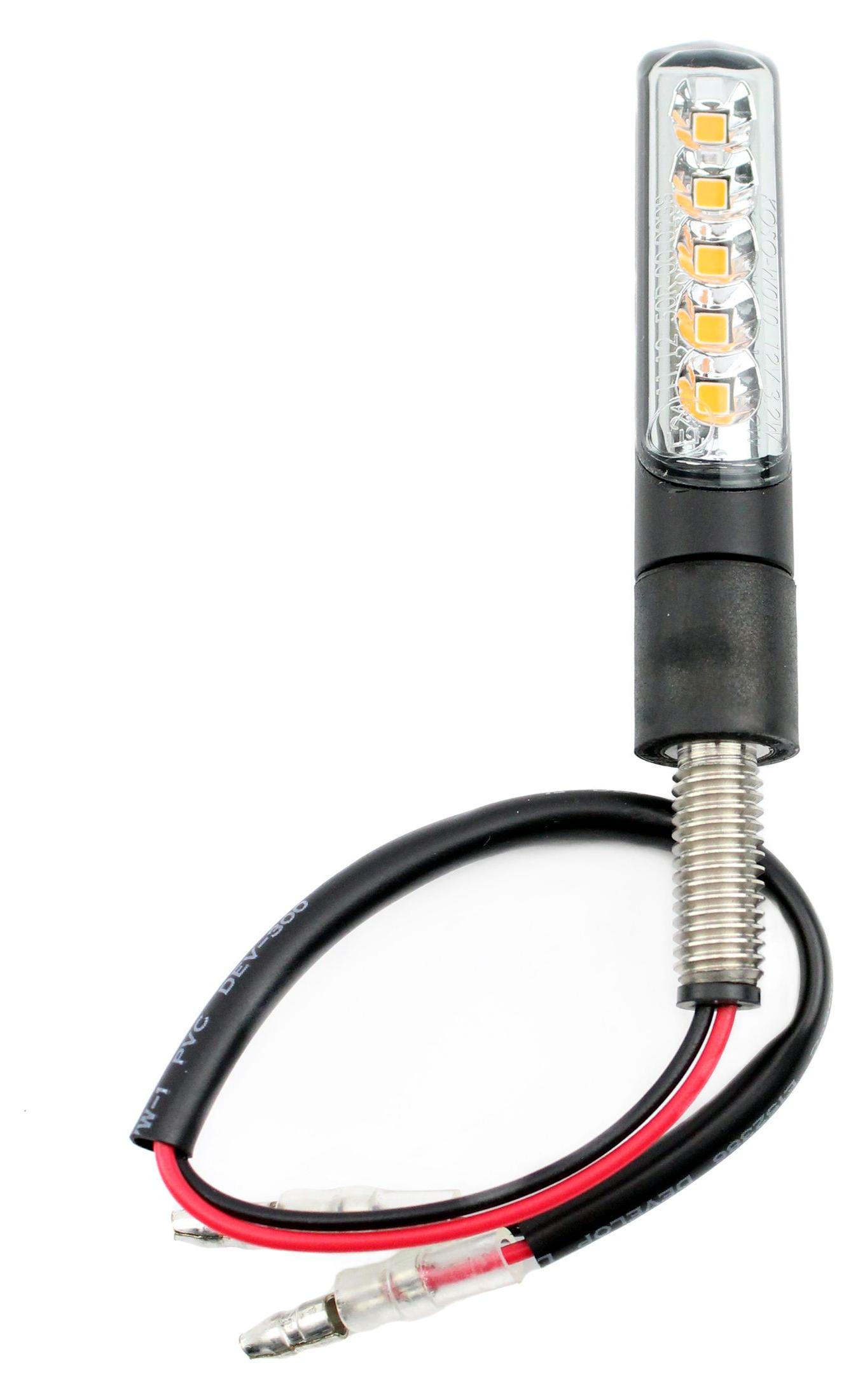 Progress Line 1 Paar SMD Blinker BOLD Sequenziell Alu schwarz M8 E- 284814