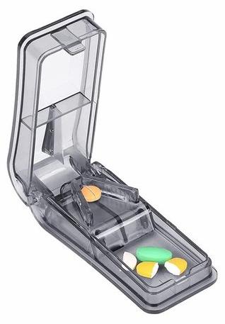 OEM Medizinschneider mit V-Gewinde - Medikamentendose - Schärfer Stahl - BPA-frei Kunststoff - Präzises Schneiden - Für Medikamente - Medikamentenschneider 2026