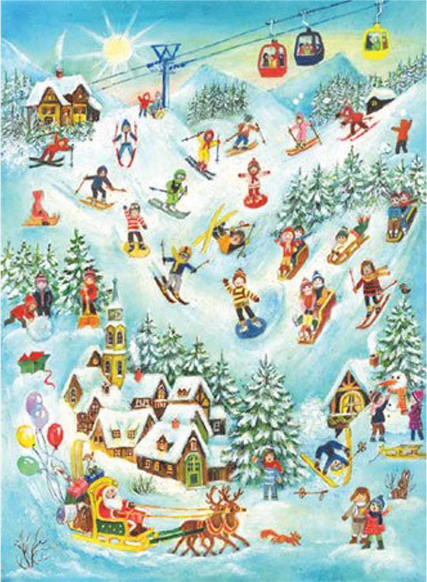 Richard Sellmer Verlag 70114 - Adventskalender - Skifahren