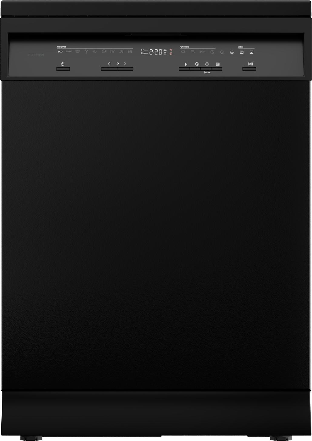 Klarstein Velaire umývačka riadu 60 cm - voľne stojaca, 14 miest na sedenie, 9 programov, 42 dB, , AquaStop, detská poistka, umývačka riadu 60 cm, nehrdzavejúca oceľ