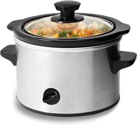 OEM Elektrische Slowcooker mit Timer – Digitale Slowcooker – 5,5-Liter-Innentopf – Befestigung für den Innentopf – Zum Kochen, Schmoren und Backen 2026
