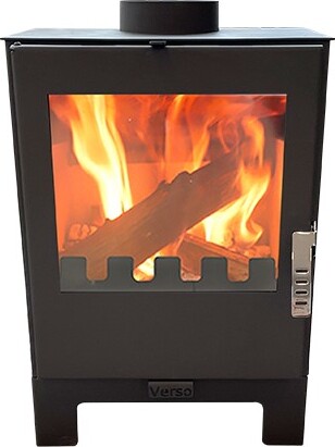 Kaminofen modern model 3 L, A 80.20%, 5 kW, 450 x 350 x 676 mm