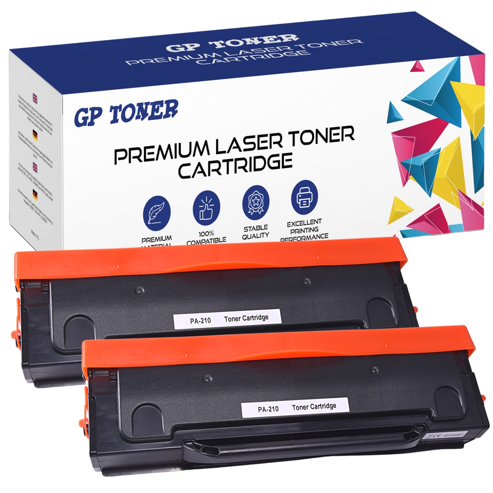 2x Toner pre Pantum GP-P210 GP TONER P2500W M6500W M6550NW M6600NW čierna