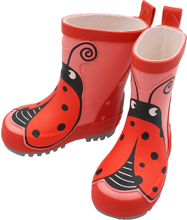 Maximo Mdchen Gummistiefel Marienkfer ungefttert, Gre:22, Przise Farbe:Teaberry 33203-107600-0060-22