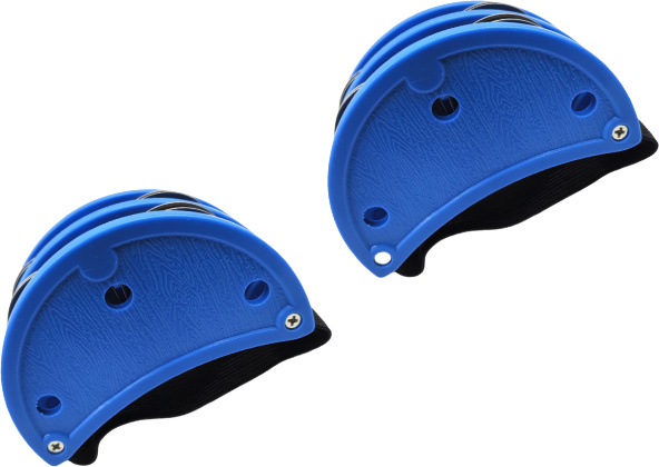 INF Doppelpack Fußtamburin, Schlaginstrument mit Jingle Bells 346669