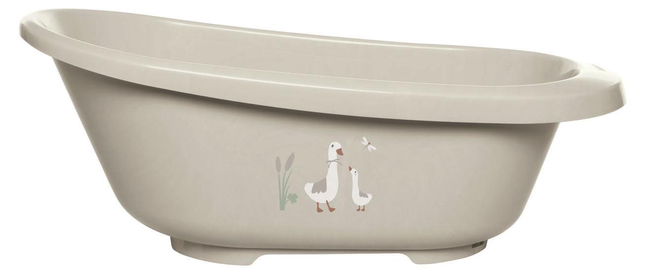 ZEWI bébé-jou Badewanne Sense, Polypropylen (PP), Styrol-Ethylen-Butylen-Styrol (SEBS), 36,5 l, Beige 6200_027