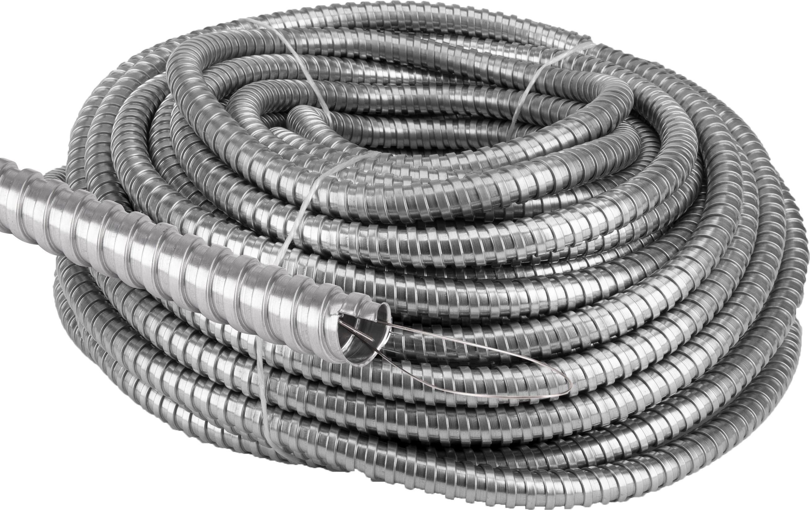 Euro-Box Gewelltes Metallrohr Für Elektroinstallationen Mit Pilot Fi 18/21 50M