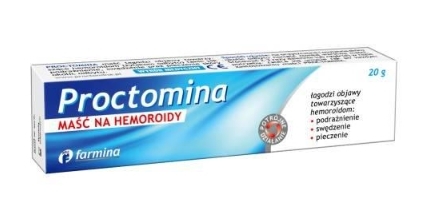 FARMINA Proctomina Hämorrhoiden Salbe 20g - Creme gegen Juckreiz Schmerzen Reizungen