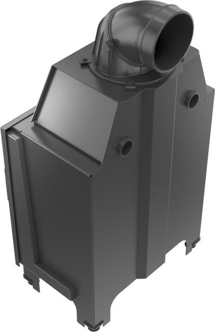 Oceľový krb KRATKI MBM 10 kW Ø 200 samozatváracie dvierka