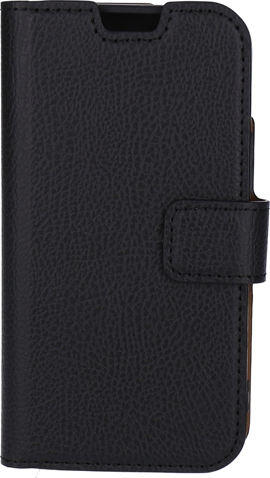 Xqisit Slim Wallet Case Für IPhone 12 Mini – Schwarz, Silikon & Polycarbonat, Magnetisch