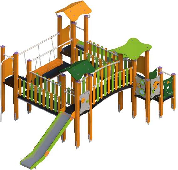 Spielplatz Rutschbahn Klettergerüst Spielstätte Bewegungsfläche Erlebnisplatz