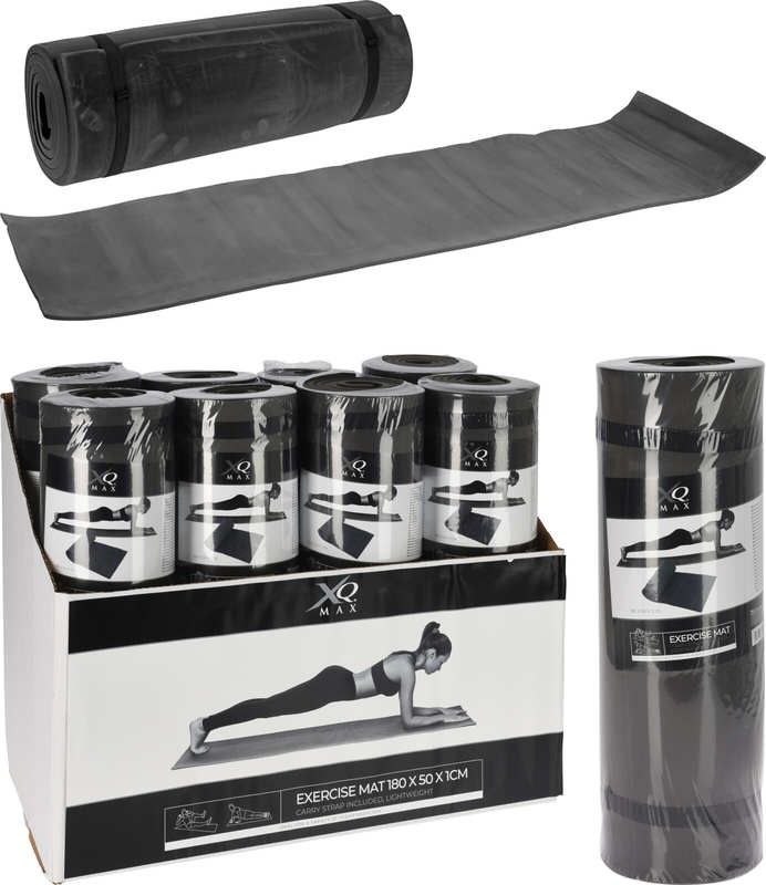 Fitness-Matte 10Mm 180X50Cm Schwarz Xqmax KO-8EC000000