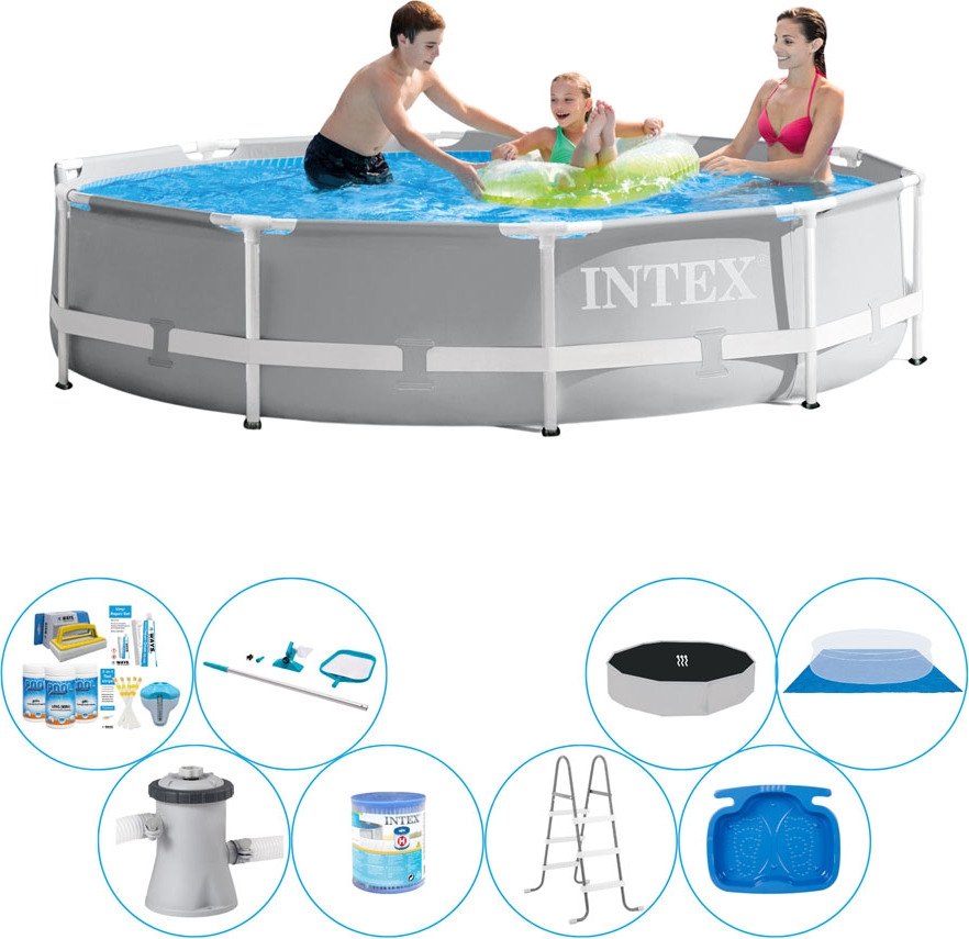 Bazénová súprava Deluxe - Intex Prism Frame Rund 305x76 cm