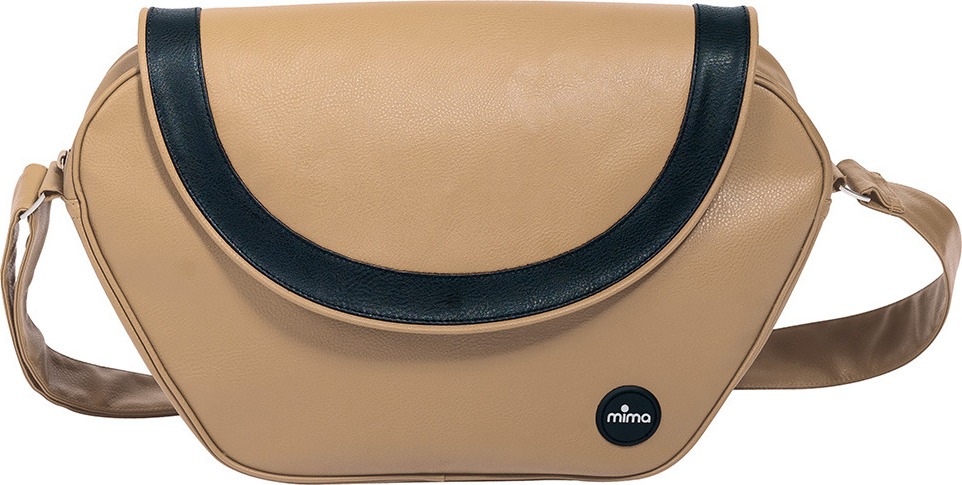 Mima | Wickeltasche | Latte mit tiefblauer Akzentkante 2525493