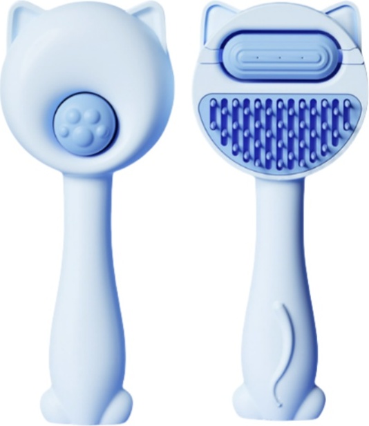 INF Neuer Haustiermassage-Reinigungskamm mit Wassertank Blau 361245