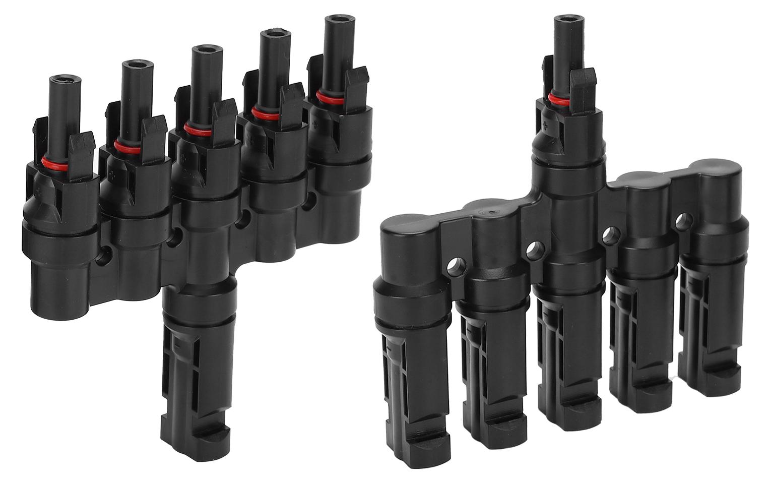 Gistuch 2 Stück Abzweigverbinder 5 zu 1 Photovoltaik-Kabel-Verbindungsrohr für Solarenergie-Panel