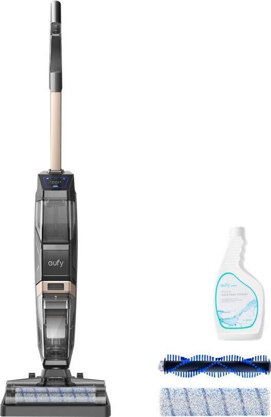 Eufy WetVac W31, Vertikálny vysávač, Bezvreckové, Čierna, Zlato, 0,6 L, 0,55 L, Suché a mokré