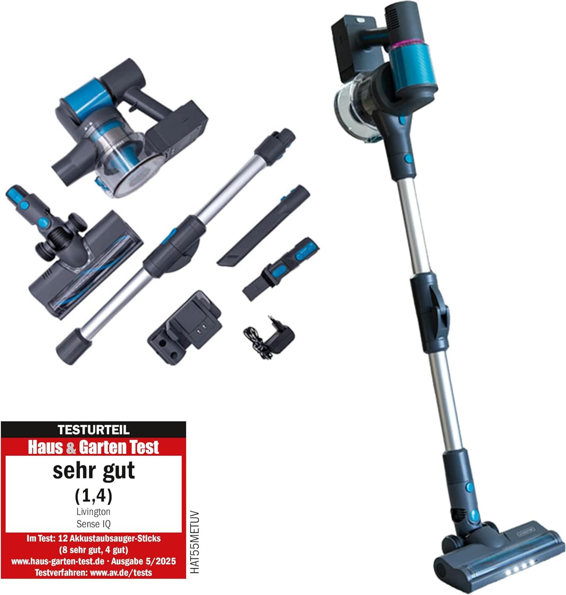 Livington Sense IQ - Bezdrôtový a ručný vysávač so senzorom prachu - Čistič podláh