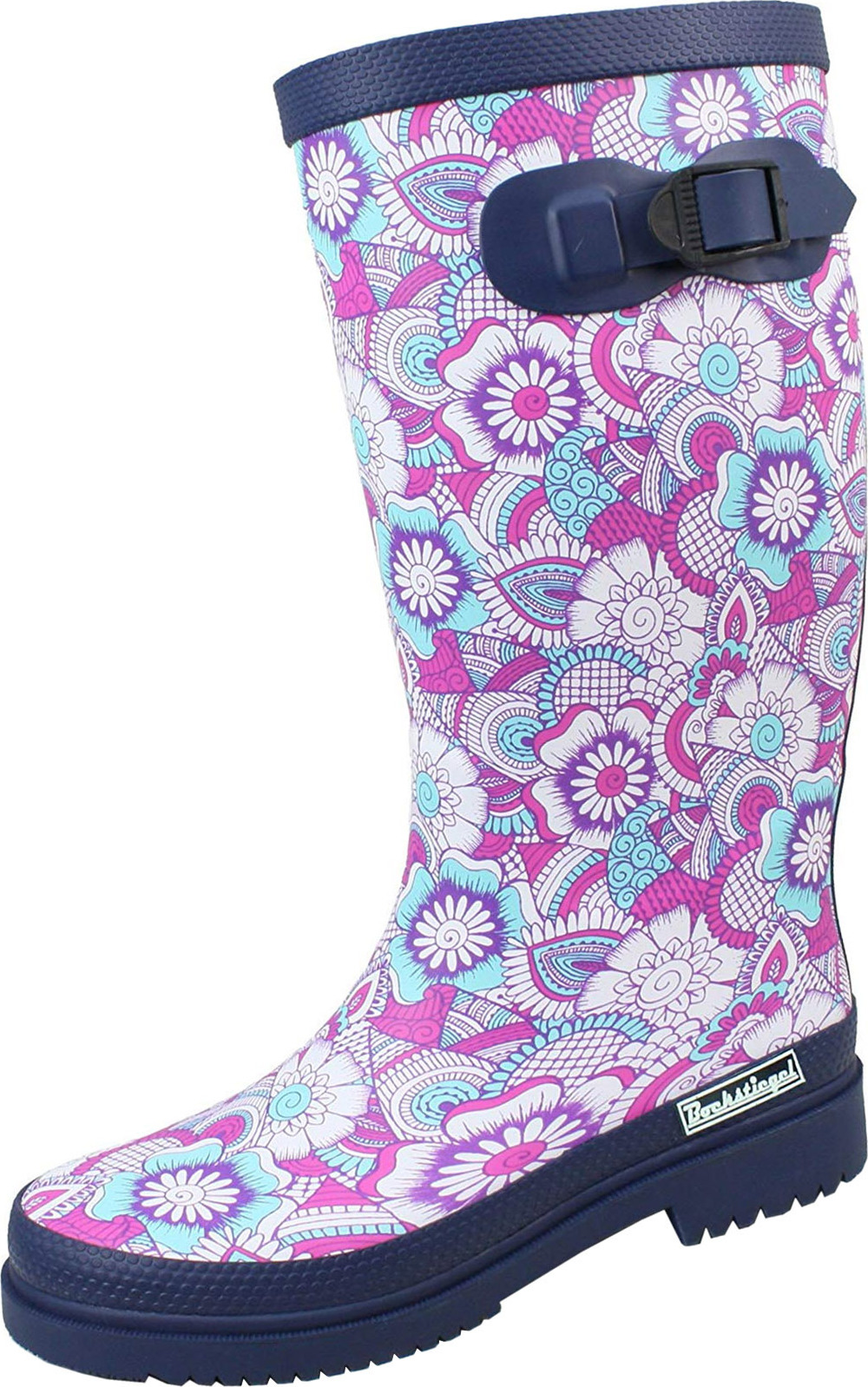 Arnold Potthoff Damen Regenstiefel Susanne blau/multi Gr. 42 Susanne--42