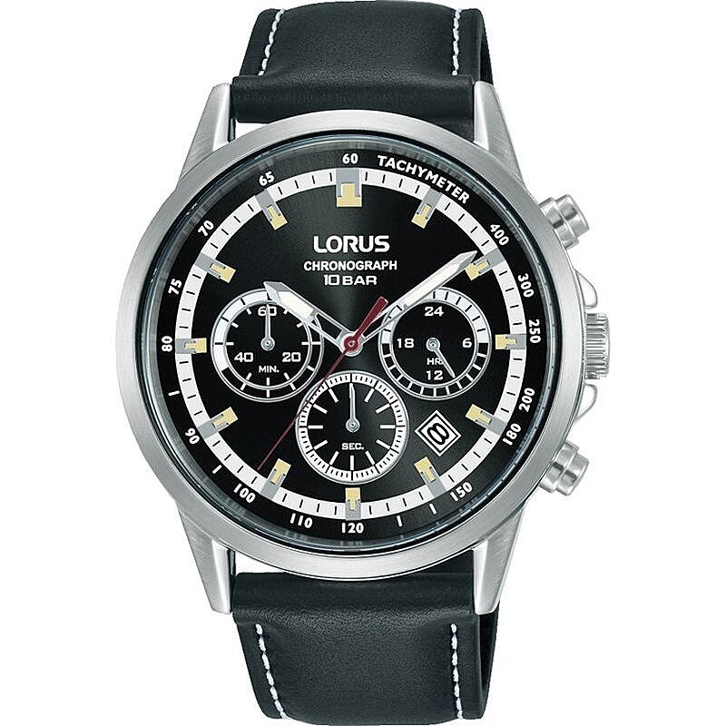 Chronograph Lorus Schwarz Kollektion Sports - mann