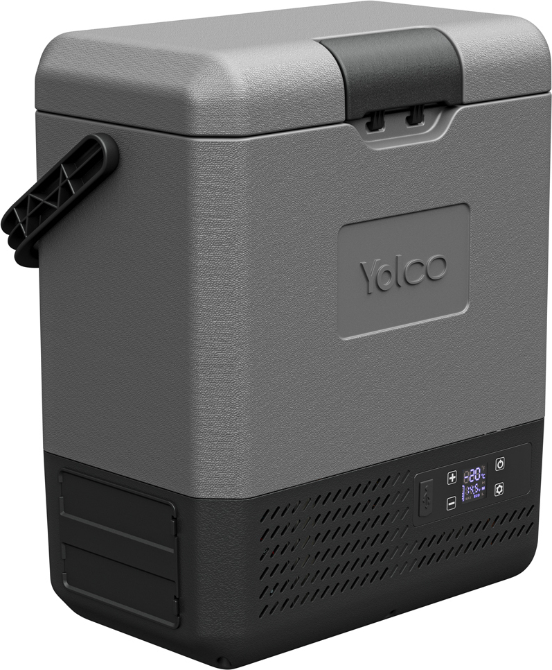 YOLCO ET8 Carbon Elektrische Kühlbox 8L – Auto & Camping Kühl- und Gefrierbox, 12V