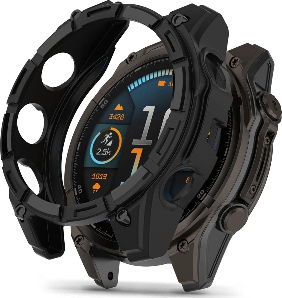 Etui Tech-Protect Verteidigung Air Na Garmin Fenix 8 51 Mm - Czarne
