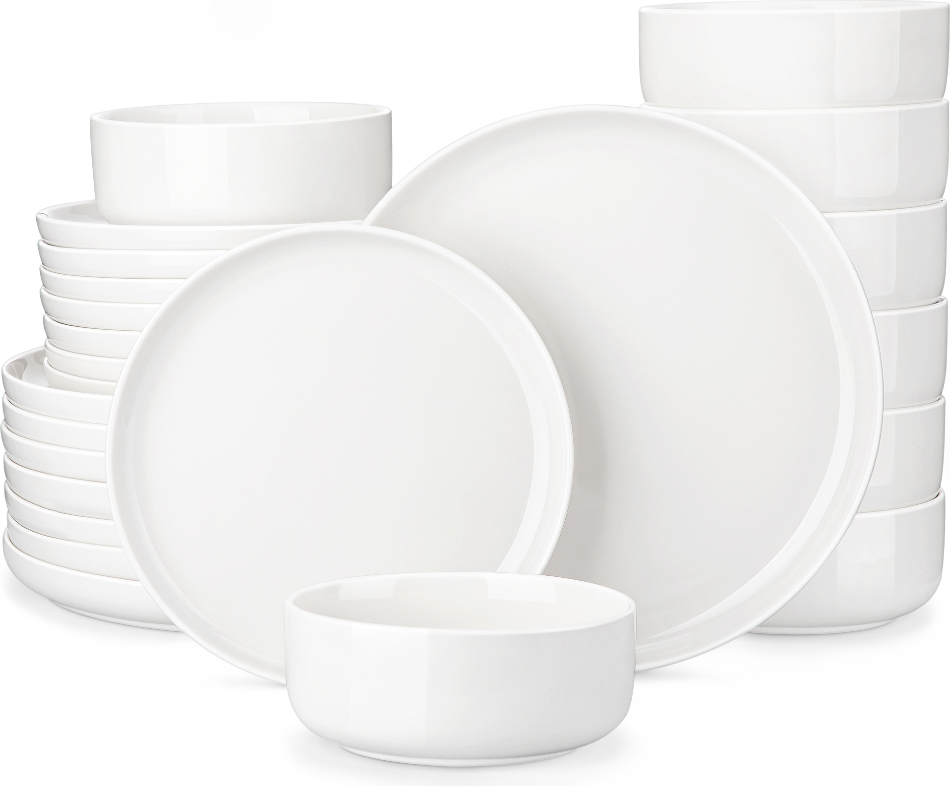 Set Di Stoviglie In Porcellana Bianca Da 18 Pezzi Purita Bonami Essentials