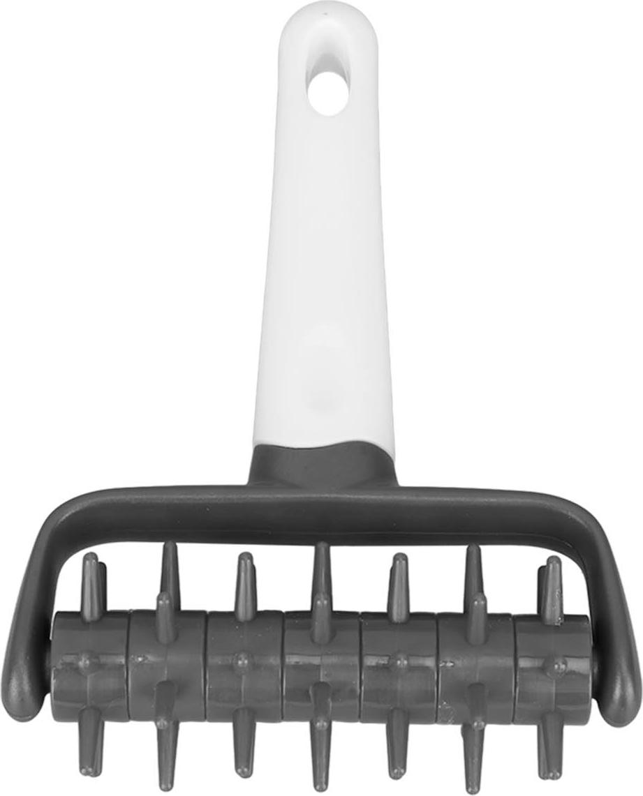 Cocosity Pizzateigroller mit Spikes verhindert Blasenbildung, ideal für die heimische Küche, Grau