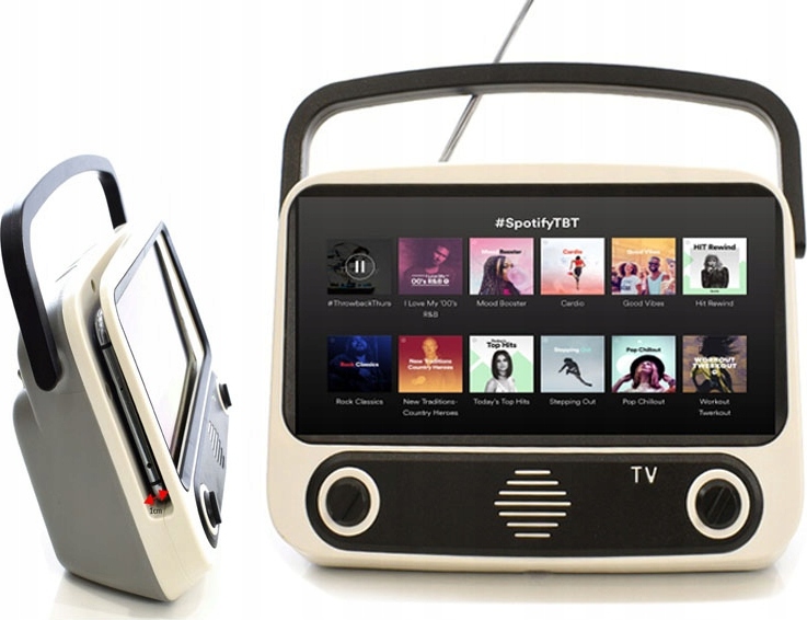 Prenosný Bezdrôtový Reproduktor V Retro Štýle S Rádiom, Microsd, Powerbank 10W