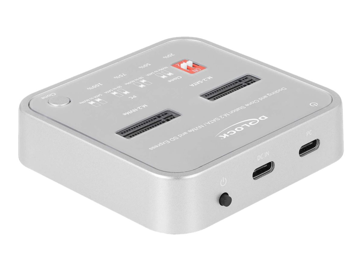 Dokovacia stanica DELOCK M.2 NVMe SSD + M.2 SATA SSD SD Express