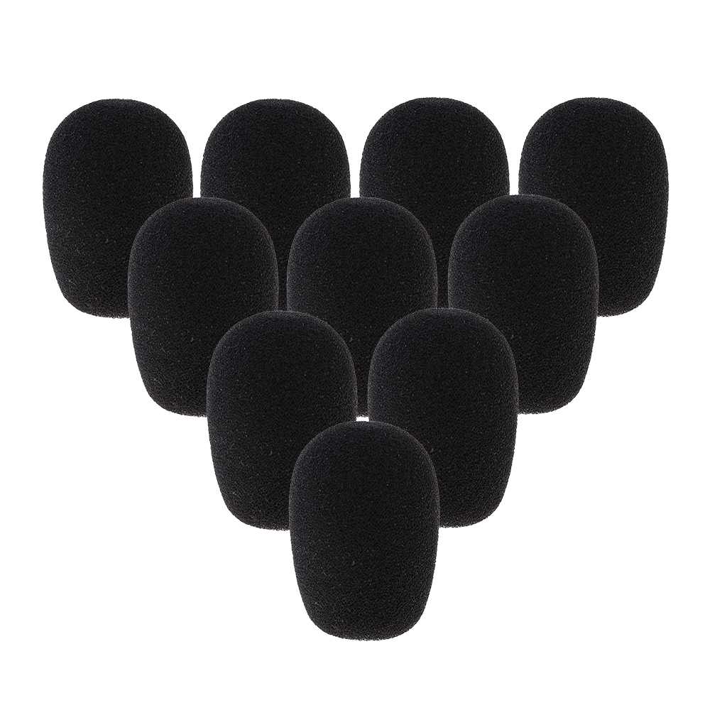 Popschutz aus Schaumstoff schwarz 40-50mm Set 5 Stück Mikrofon Windschutz 
